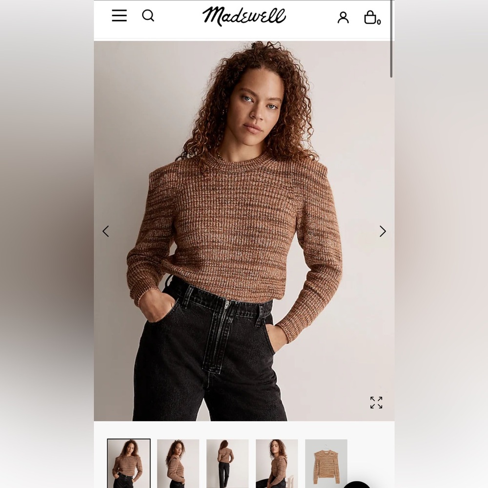 Madewell Space-Dyed Prentiss Pullover Sweater